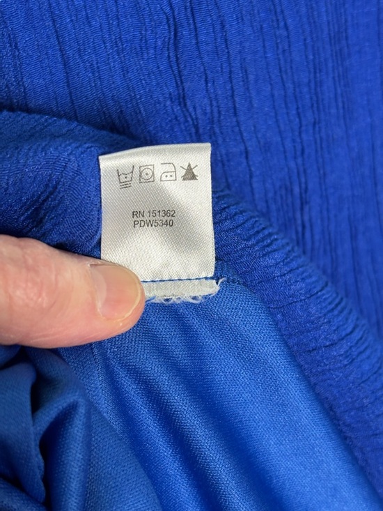 Indigo Rose Women’s Plus Size 2XL Royal Blue Bell Sleeve Lined & Stretchy Dress - Picture 8 of 8